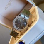 Hublot Lady 33mm Swiss Ronda Quartz Movement Silver/Rose Gold Case Watch